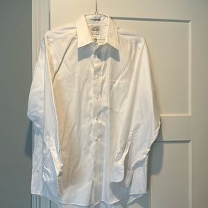 Mens Eagle long sleeve white shirt casual or dress